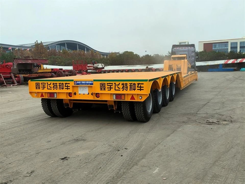4 Axles 100T Removable Gooseneck Trailer For Sale