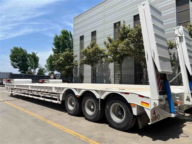 Customized 3 Axle Lowbed Semi Trailer Factory Direct Price For Sale factory