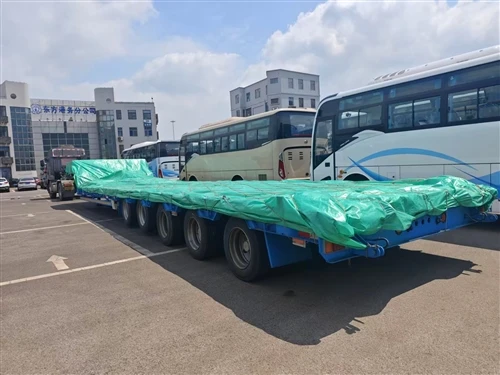 One Custom Lowbed Trailer Shipped From China To Algeria For Heavy Machinery Transport