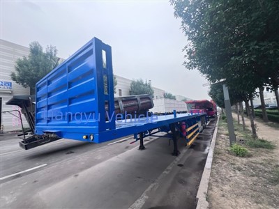 40ft Container Flatbed Trailer With 3 Axles